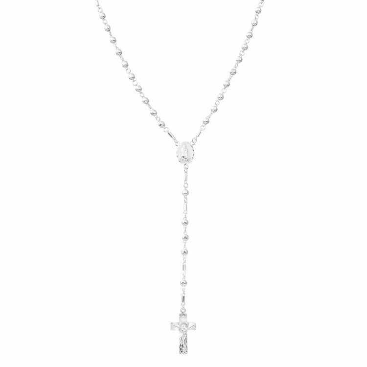 Collar Rosario de plata de plata mexicana