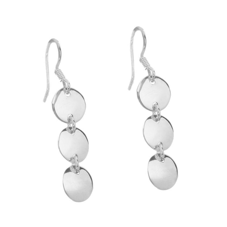 Aretes lunetas de Plata