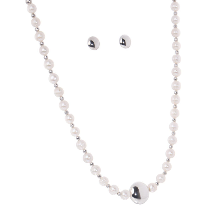 Collar de Perlas y Plata 1 Tambor