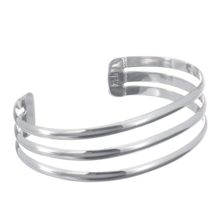 Brazalete de tres líneas de Plata