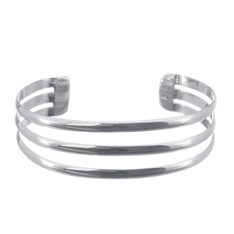 Brazalete de tres líneas de Plata