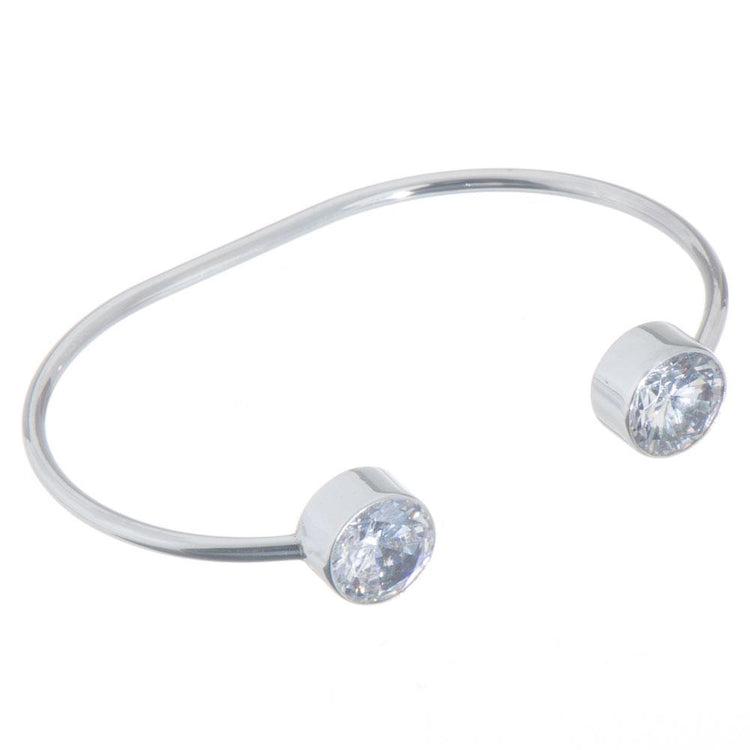 Brazalete de Plata con zirconias blancas