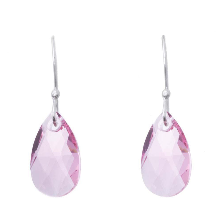Aretes colgantes gota de cristal