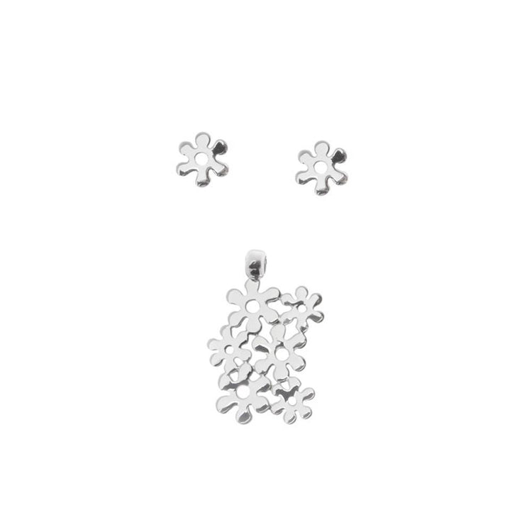 Juego floral de Plata