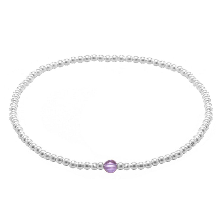 Pulsera de plata con piedras naturales