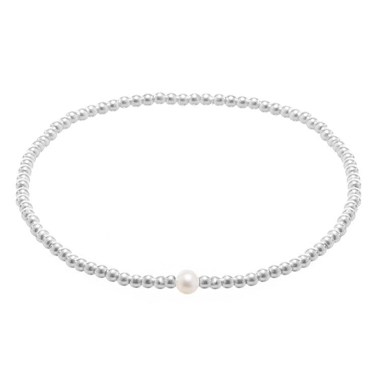 Pulsera de plata con piedras naturales