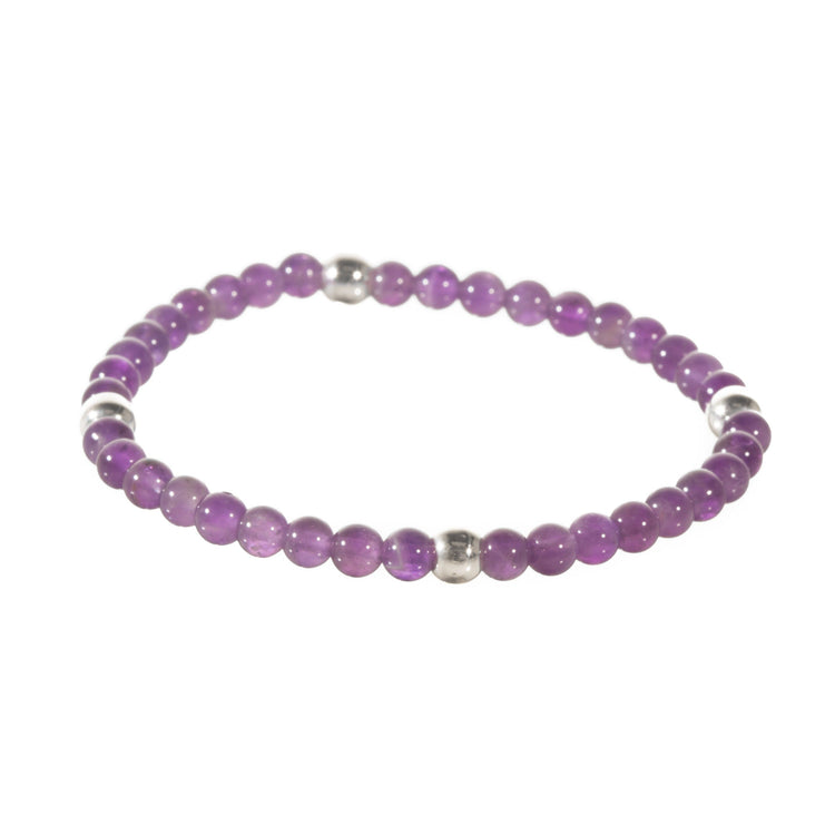 Pulsera de esferas miniatura con plata