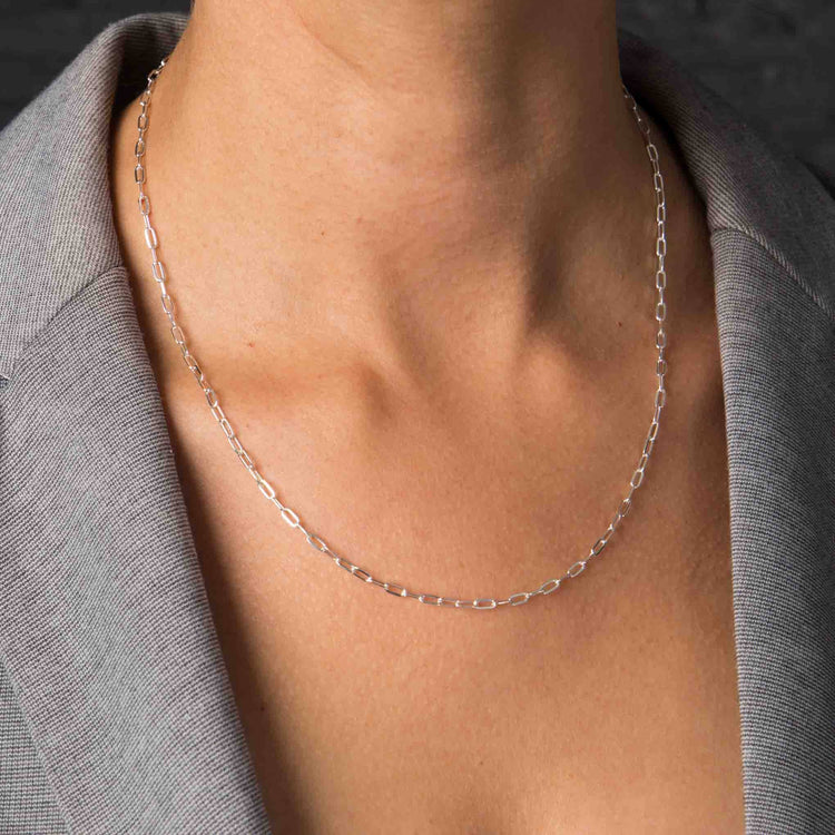 Cadena Cuadro Inglés CI22 de plata .925