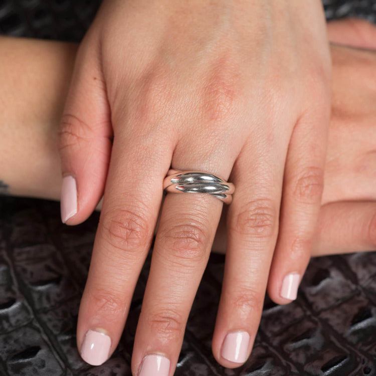 Anillo fin de semana de plata mexicana