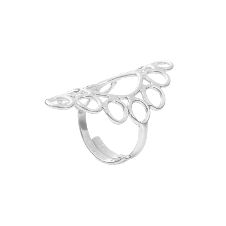 Anillo circulos de plata  de plata mexicana
