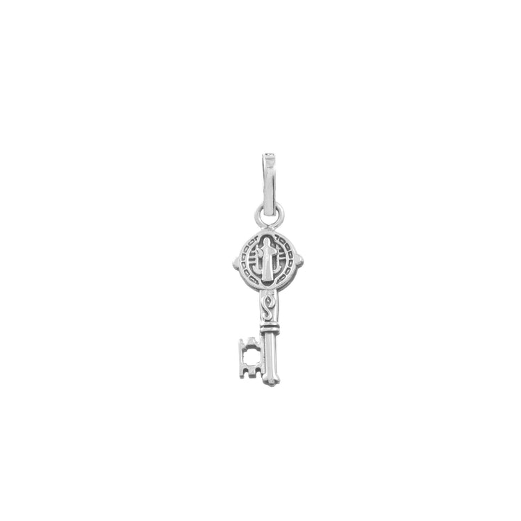 Dije llave San Benito de plata de plata mexicana