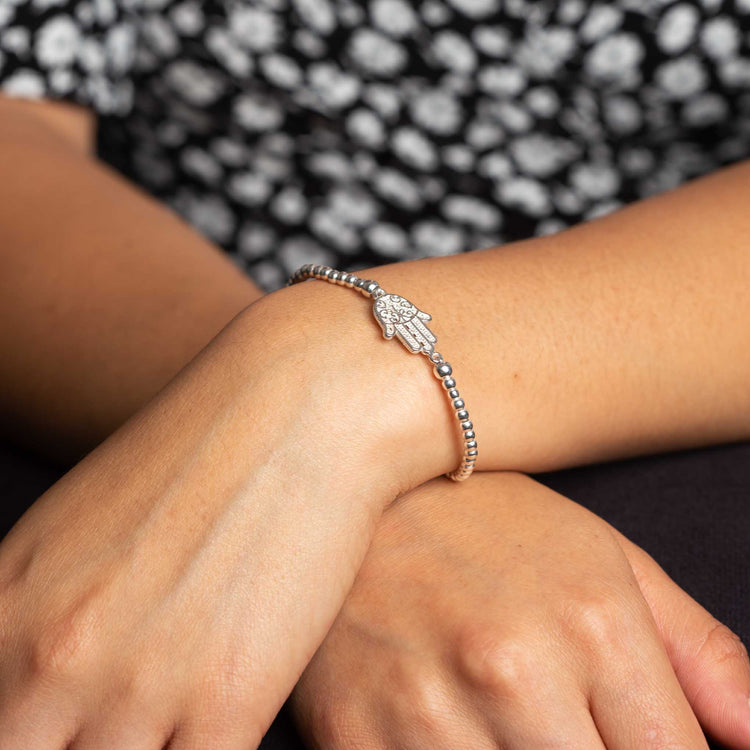 Pulsera de plata mano de fátima de plata mexicana