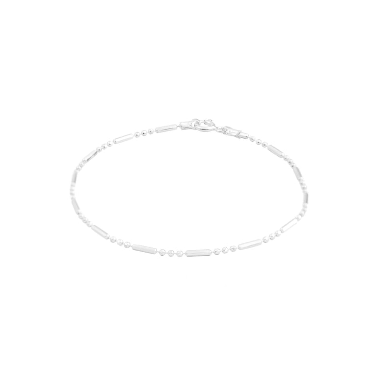 Pulsera línea punto de plata