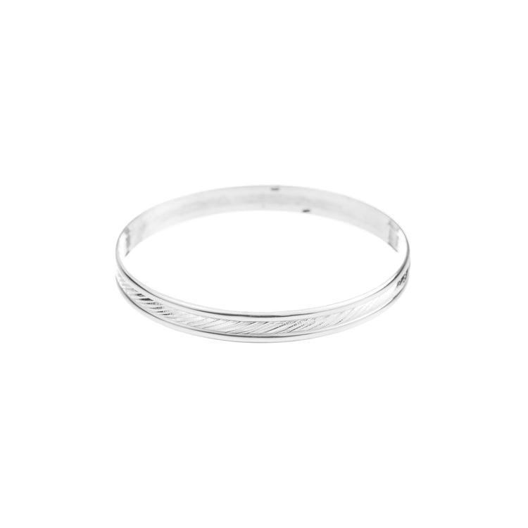 Pulsera fin de semana combinación lisa y diamantada de plata*