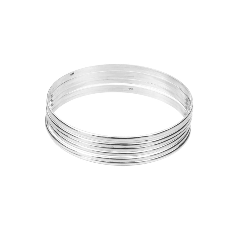Silver smooth weekly bracelet