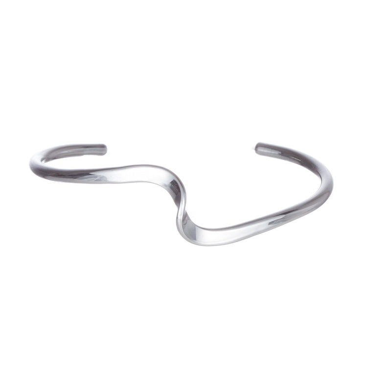 Brazalete rayo ondulado de Plata