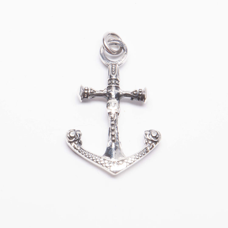 Dije Ancla Marina VL150 de plata mexicana