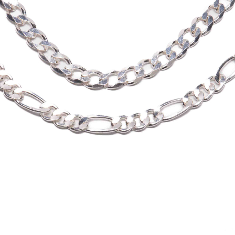 Esclava sin placa barbada o cartier 20 cm de plata mexicana