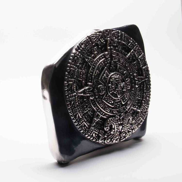 Figura Calendario Azteca de plata mexicana