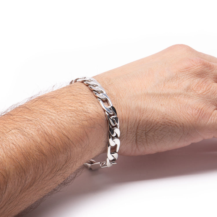 Esclava cartier gruesa de plata mexicana