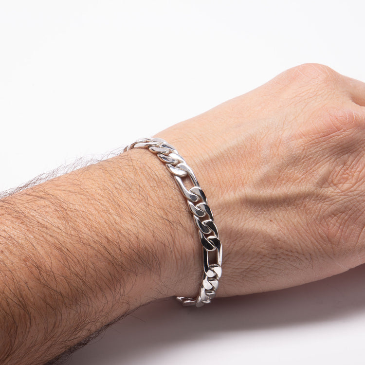 Esclava tipo cartier 3 y 1 hombre de plata mexicana