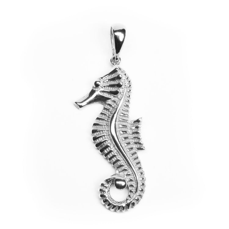 Dije caballito de mar  de plata mexicana
