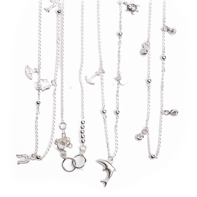 Tobillera de plata modelos varios de plata mexicana