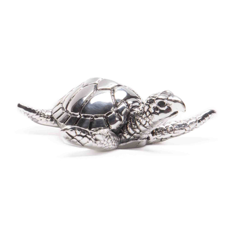 Escultura tortuga de plata mexicana