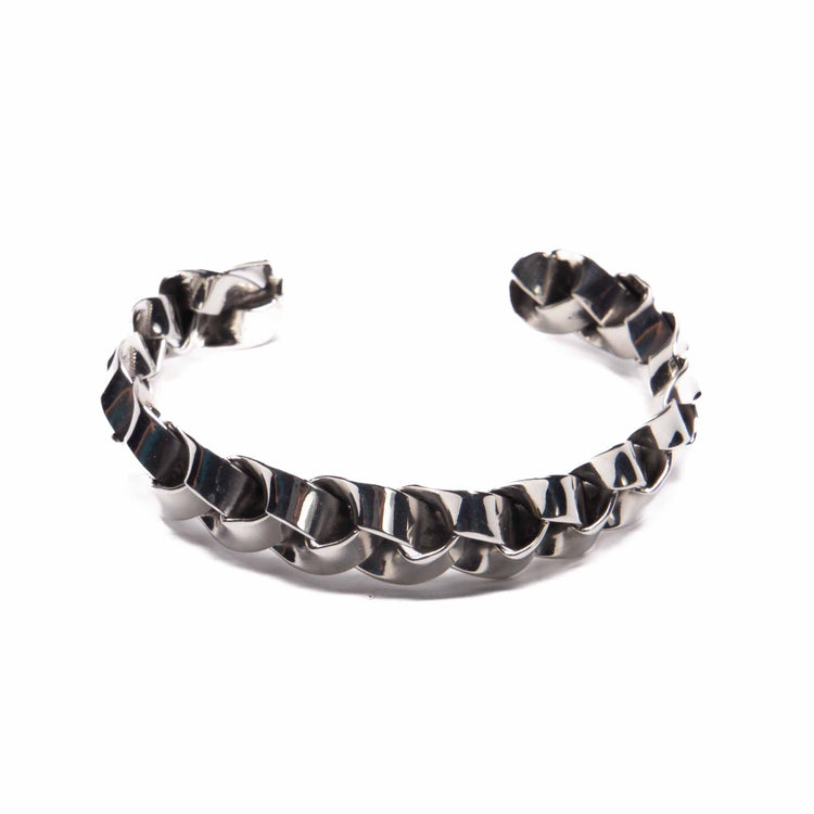 Brazalete Trenzado Diadema de plata mexicana