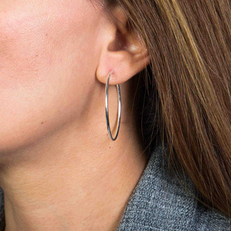 Arracadas aro de Plata chicas