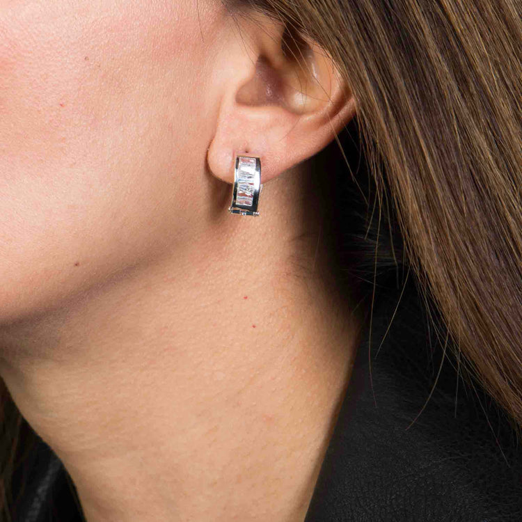 Arracadas circulares con zirconias