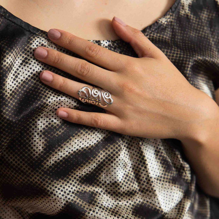 Anillo de Plata corte Barroco