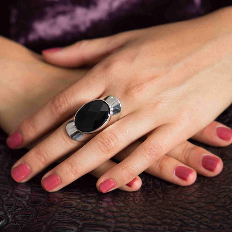 Anillo de Plata piedra Onix