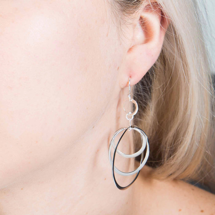 Aretes de círculo giratorio