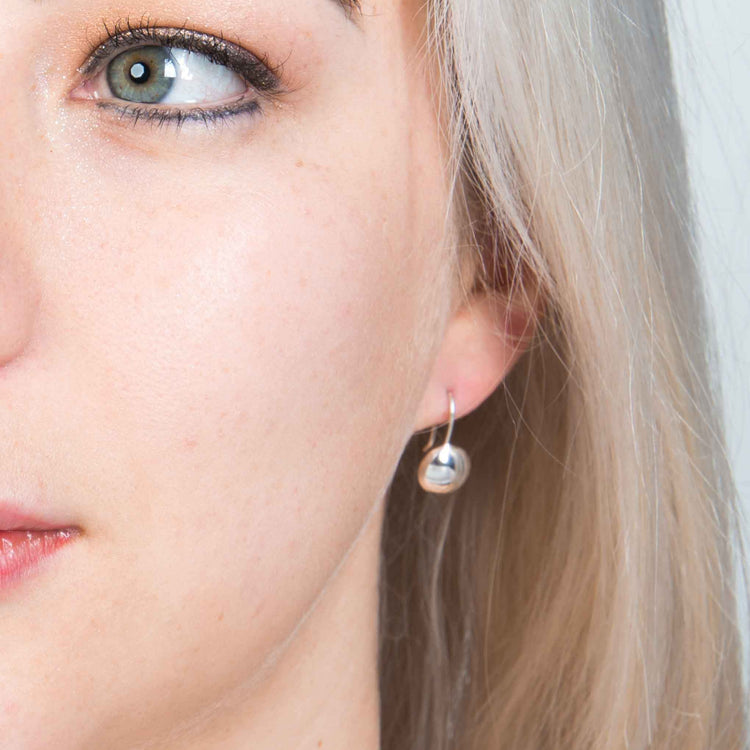 Aretes de luneta con gancho