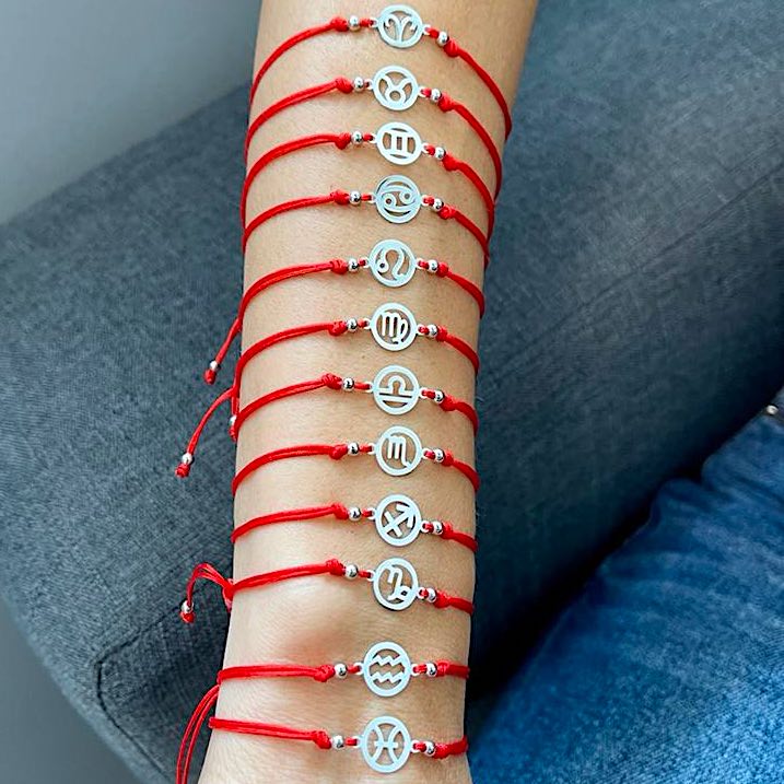 Pulsera de plata certificada de los Signos Zodiacales