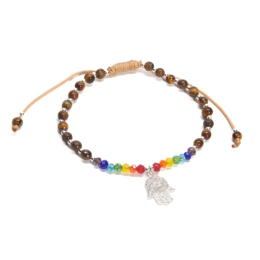 Pulsera de hilo ojo de tigre