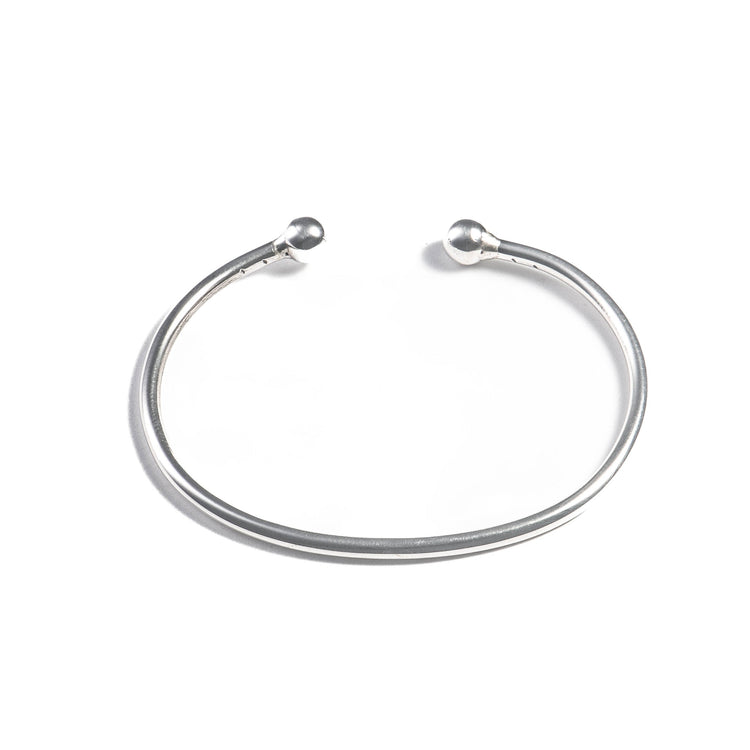 Brazalete 2 esferas de plata