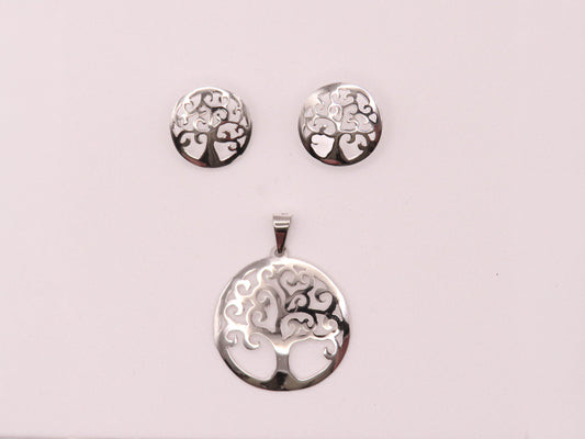 Juego plata Árbol Calado de la vida