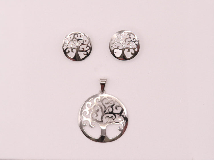 Juego plata Árbol Calado de la vida