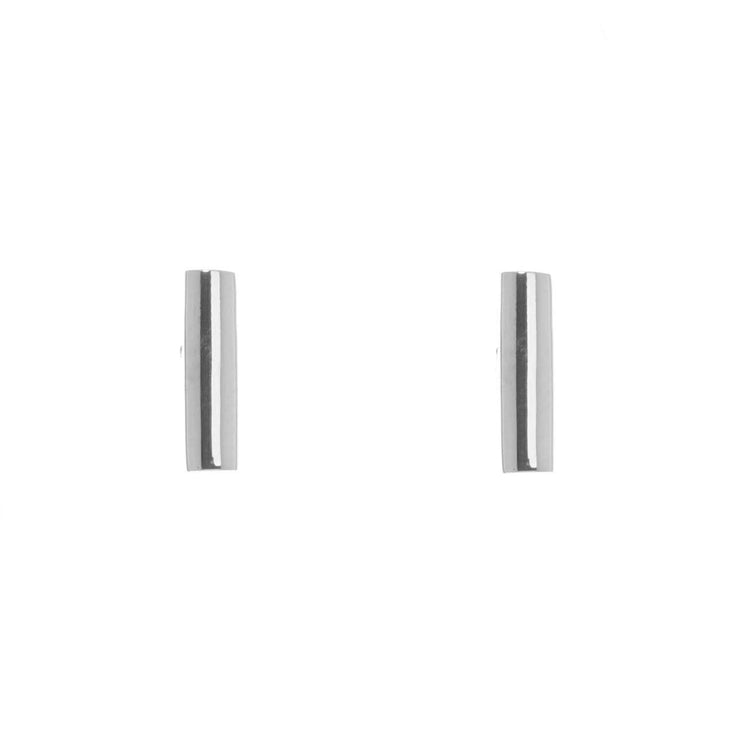Aretes barras de Plata