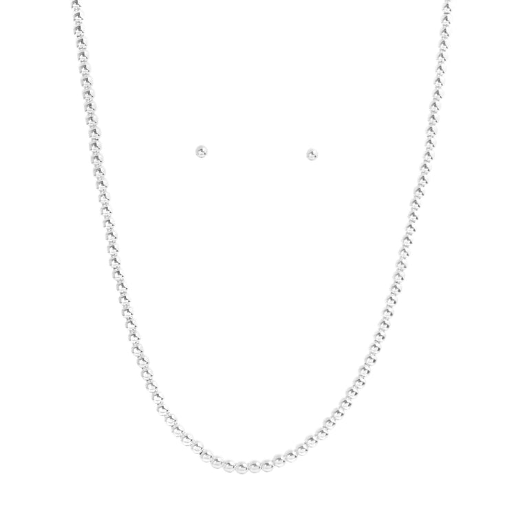 Collar de esferas mini de plata*
