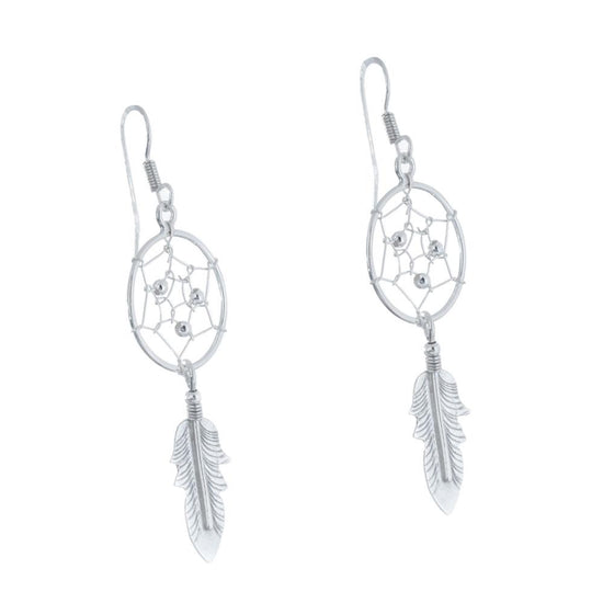 Aretes atrapa sueños de Plata