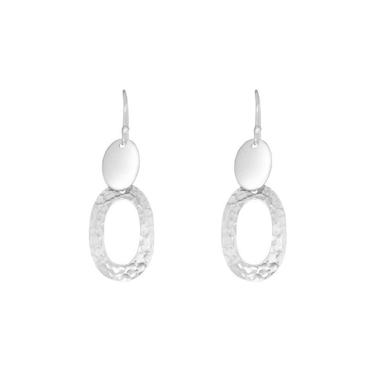 Aretes con combinación de acabado liso y martillado perforados