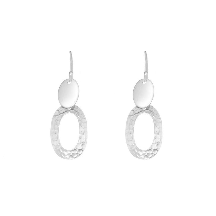 Aretes con combinación de acabado liso y martillado perforados