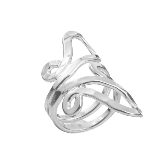 Anillo mariposa de plata mexicana