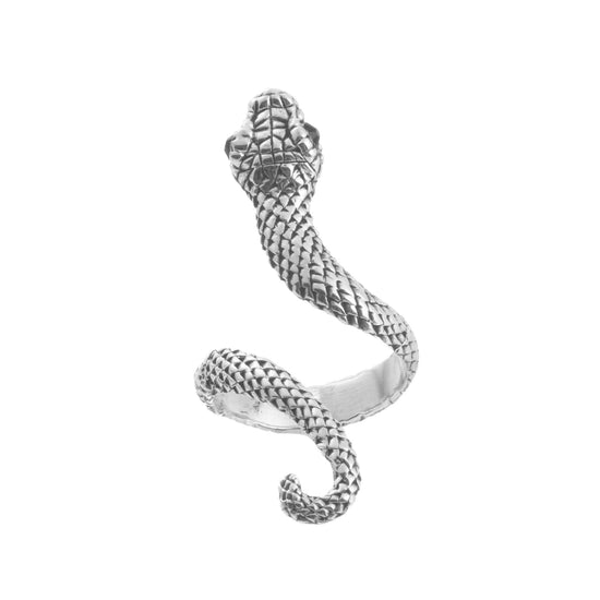 Anillo de víbora  de plata mexicana