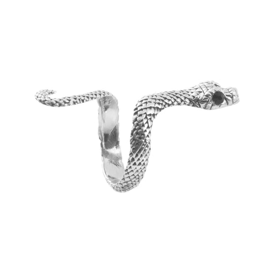 Anillo de víbora  de plata mexicana