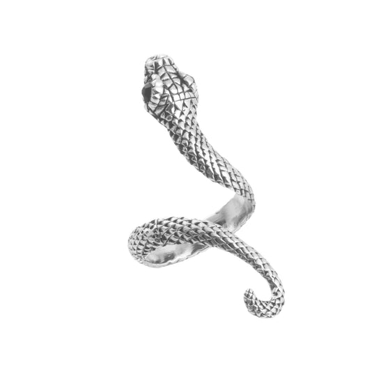Anillo de víbora  de plata mexicana