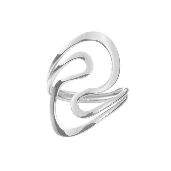 Anillo "S" de plata  de plata mexicana